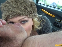 Fake Taxi (FakeHub): Busty blonde MILF fucks taxi cock