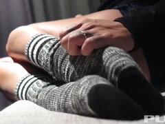 Kayla Jane and Her Wool Socks: A Foot Fetish Fantasy
