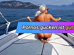 GERMAN MILF IN FUCKS ON THE SEA BOOTS