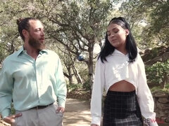 Beautiful Park Walk ends with Cheating - Ryder Rey Fucks Her Boss To Clear The Air - Ryder Rey
