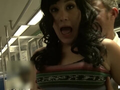 Real Bitch Party - In The Train 1 - Izzie Paige