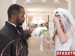 Sexy teen bride fucks her husbands black friends and enjoys her wedding gift Jovan Jordan, Aften Opal