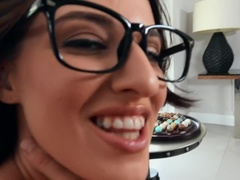 Sexy Brunette With Glasses Gets Fucked