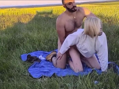 Gorgeous Russian MILF outdoor exciting sex video