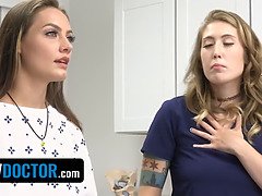 Doctor Fucks Busty Patient JC Wilds And Nurse Electra Rayne And Eats Their Pussies