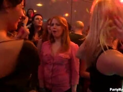 Slutty drunk girls have fun at the sex party