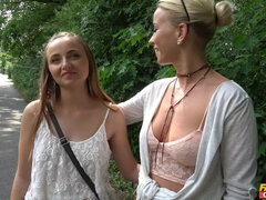 Public POV threesome - Originals Special - Lady Bug in reality sex sceen