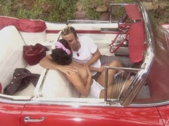 Ruby Knox has forbidden sex with a greaser in the back of his convertible