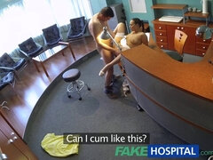 Mea Melone seduces patient with office sex & gets a cumshot