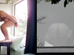 Motel window spycam
