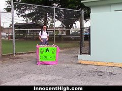 Kharlie Stone gets her tight pussy pounded after school in a roleplay