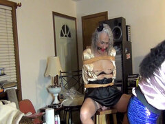 Ronni BELTED to Stef's sensational tabouret (Front view)--10-21-19