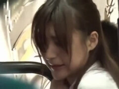 Japanese molested and wetting in the bus