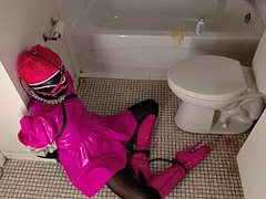 Sissy Maid Tied in the Bathroom