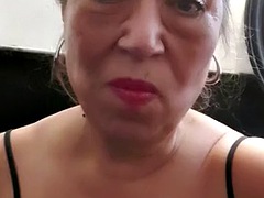 Mature bbw Latina wife toilet time - very wet hairy pussy
