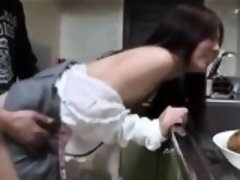 Hot Asian Babe Fucked In Kitchen