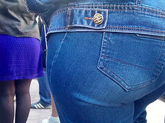 large bum in denim is milf