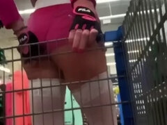 WALMART Public Slut CropTop, Booty Shorts, Ass Cheeks, Thong