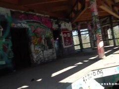 Naughty fuck date with Melina May in abandoned former outdoor pool area! stevenshame.dating