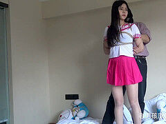 asian schoolgirl bound Up