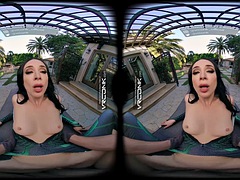 VR Conk brunette fucking cosplay Hela parody POV in VR Porn