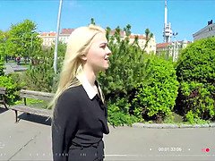 Hot Polish blonde tourist Misha Cross fucked POV in Prague