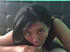 Extreme Thai whore! asian blowjob queen... cum in mouth!