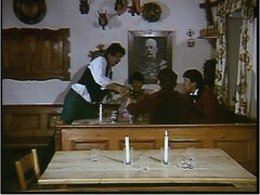 Hot threesome interracial scene from vintage movie Josefine
