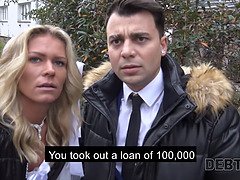 Tiffany Tatum gets tricked into debt-fueled sex with hungarian debt collector