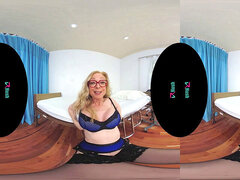 VRHUSH romp lessons and JOI with mature Nina Hartley