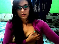 Amatoriale, Brunetta, Masturbazione, Solo, Giochi, Webcam