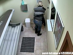 Hidden Camera in Public Tanning Bed