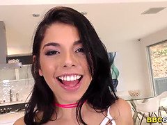 Gina Valentina gets penalized by mandingo's fat ebony cock