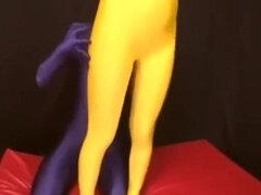 yellow zentai