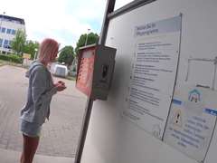 naughty-hotties.net - skinny blonde at the car wash quickie