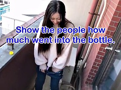 Japanese girl can pee when standing up lol After pissing I enjoyed masturbating with the adult toy!
