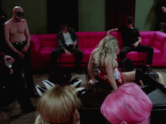 Britney Amber and Nikki Daniels masquerade orgy