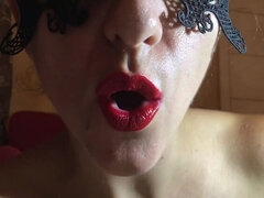 JOI Cum to my lips by Hotwife Venus.