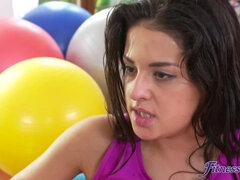 Fitness Rooms - Nasty Lesbians Have Sweaty Gym Lovemaking 2 - Talia Mint
