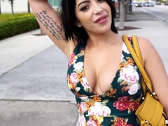 POV Pickup Outdoors - Sexy Busty Latina Loves Cash - Levi Cash