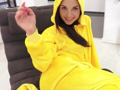 Pokemon Kristy Black takes balls deep lad's dick up in her mouth & pussy