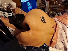 Larissa1sexdoll Double penetration 1 Two fucking machines. 1 big dildo and 1 small dildo