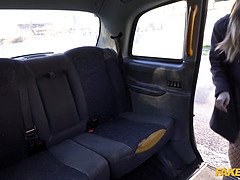 Horny art student gets her tight ass drilled hard in fake taxi POV