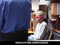 Arie Faye caught stealing and fucked hard by LP officer in a shop