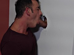 MenOver30 - I Said Put Your Cock Right Here Through Glory Hole