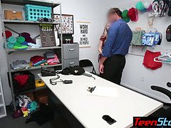 Busty teen thief Delilah Day in hijab punish fucked by a perv LP officer