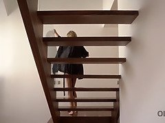 Stepmom and blonde partner share a morning treat in hot HD video