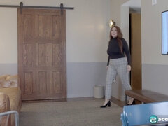 Stephanie Michelle gets down and dirty with her big tits in the office