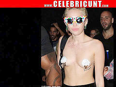 mischievous Celeb Miley Cyrus nude collection