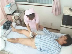 Crazy Japanese model in Best Medical, Handjobs JAV clip